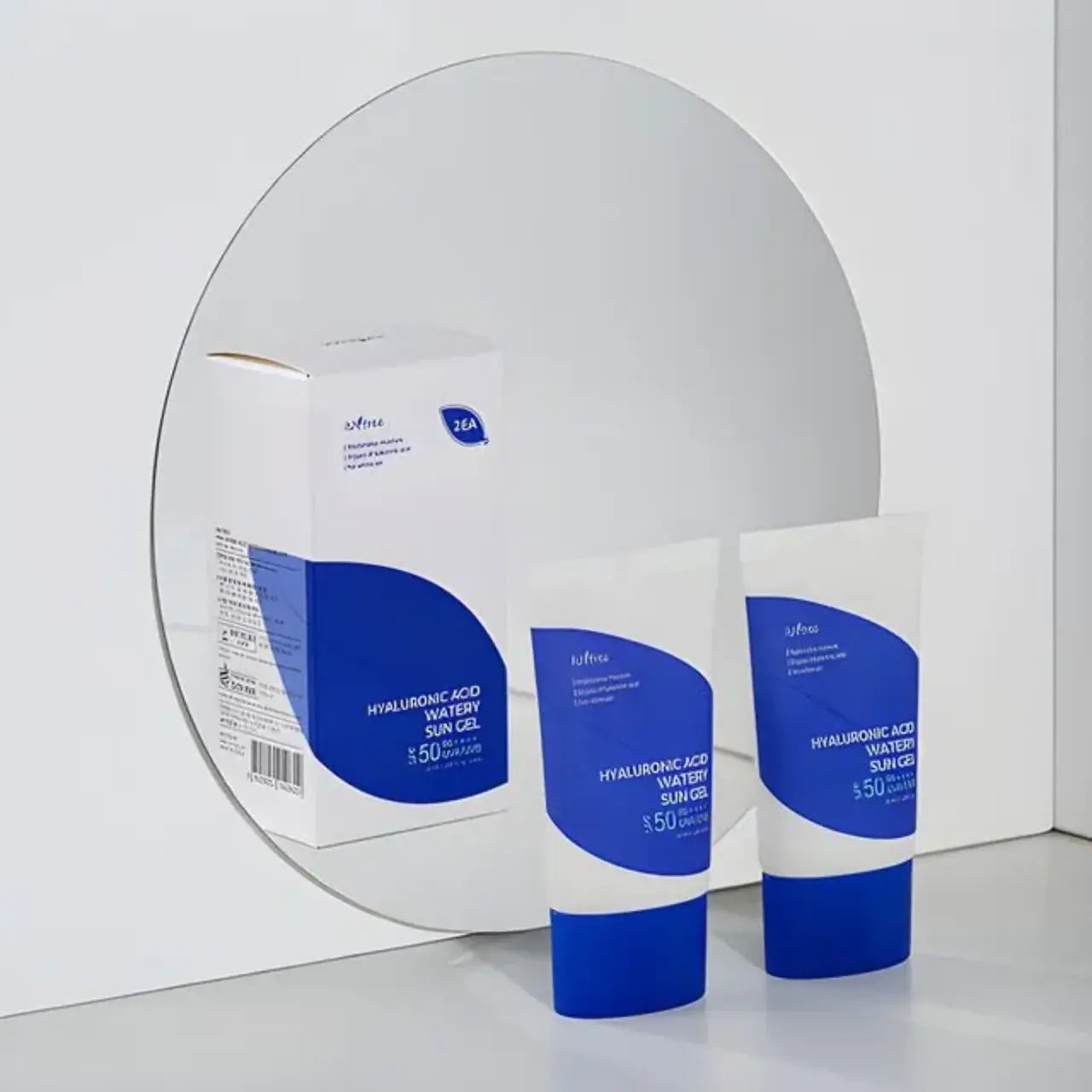 مجموعة جل واقي من الشمس مائي بحمض الهيالورونيك، 50 مل × 2 - إيزنتري