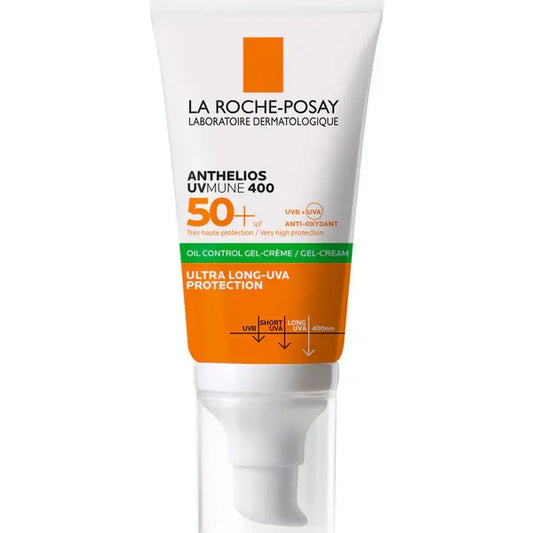كريم جل Anthelios Uvmune 400 للتحكم في الزيت بعامل حماية من الشمس SPF 50+ - لاروش بوزيه