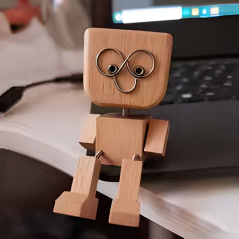 تمثال رجل خشبي مرح يهتز لتزيين لوحة القيادة، دمية خشبية بأقدام تهتز مع غطاء كحامل معطر جو خشبي للسيارة