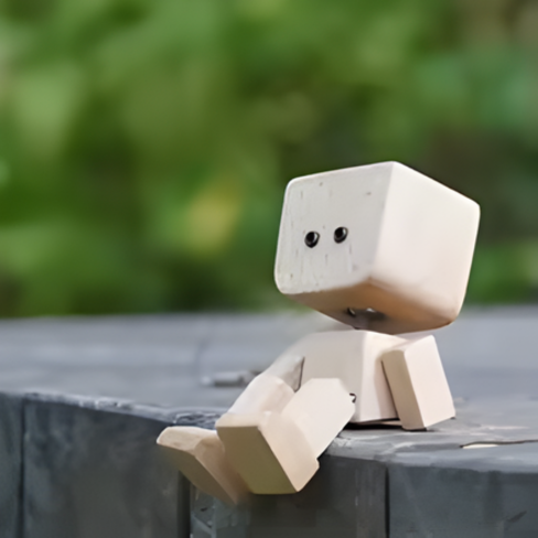 تمثال رجل خشبي مرح يهتز لتزيين لوحة القيادة، دمية خشبية بأقدام تهتز مع غطاء كحامل معطر جو خشبي للسيارة