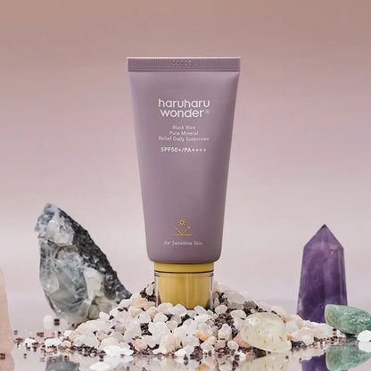 Black Rice Pure Mineral Relief Daily Sunscreen 50ml - HaruHaru