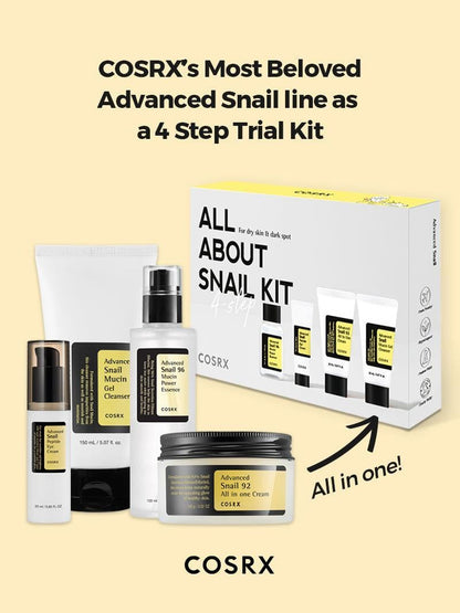All About Snail Trial Kit 4pcs - Cosrx