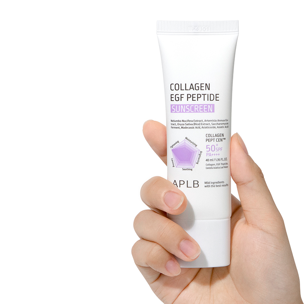 واقي شمسي بالكولاجين وعامل نمو البشرة والببتيد 40 مل - APLB