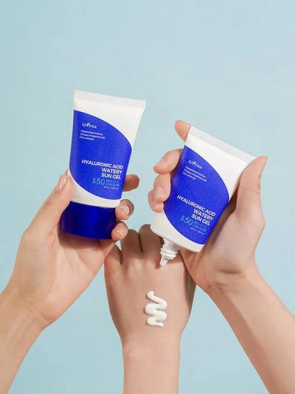 مجموعة جل واقي من الشمس مائي بحمض الهيالورونيك، 50 مل × 2 - إيزنتري