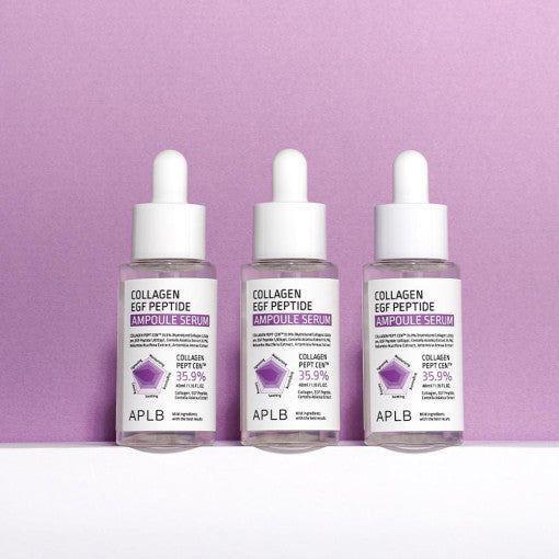 سيروم أمبولات الكولاجين والببتيد وعامل نمو البشرة 40 مل - APLB