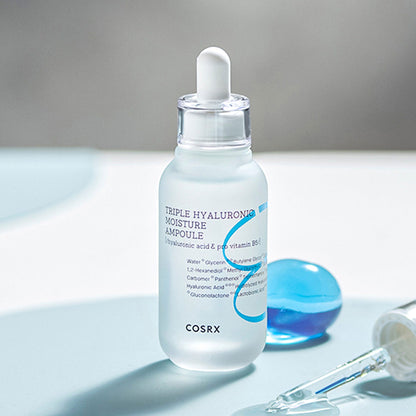 أمبولات ترطيب ثلاثية بحمض الهيالورونيك 40 مل - COSRX