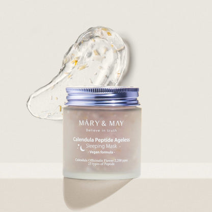 قناع النوم المضاد لعلامات تقدم السن ببتيد الكاليندولا 110 غرام - ماري آند ماي